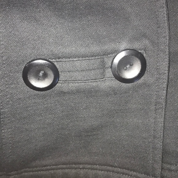 Maurice’s black pea coat with hood - Picture 4 of 5